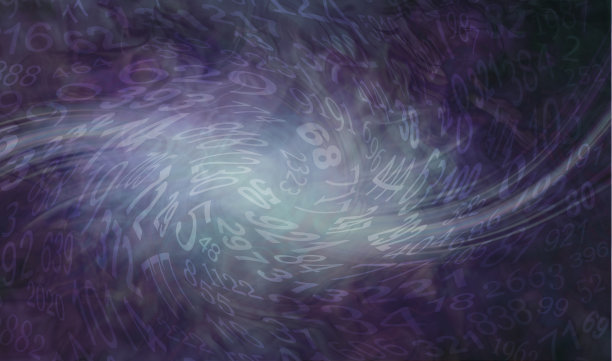 数字螺旋进出命理学背景图片下载