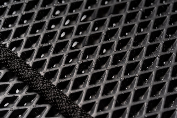 伊娃汽车垫与水滴。特写视图。图片下载