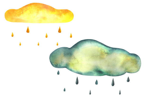 宝贝说明。水彩画婴儿套装与小鸭，靴子，伞和船图片下载