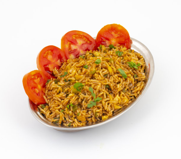 印度菜素食炒饭图片下载