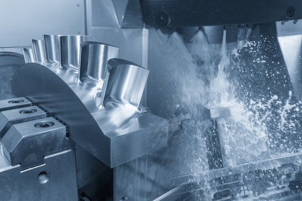 摘要场景五轴加工中心用实心球立铣刀切削涡轮叶片零件。图片下载