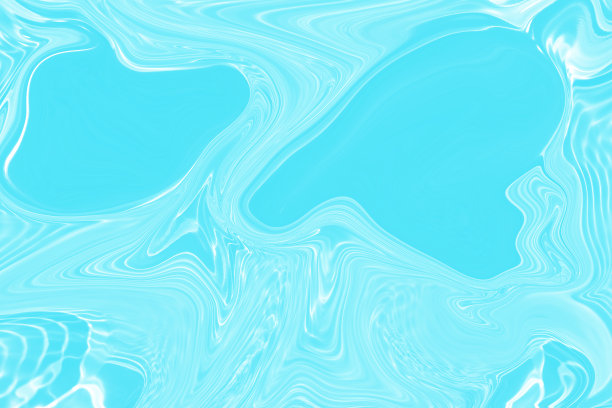 离焦模糊透明蓝色颜色清晰平静的水面纹理与飞溅和气泡。潮流抽象的自然背景。水波在阳光下带有焦散。碧水浪花闪闪发光图片下载