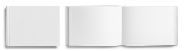 一套封闭和打开的相册在白色图片下载