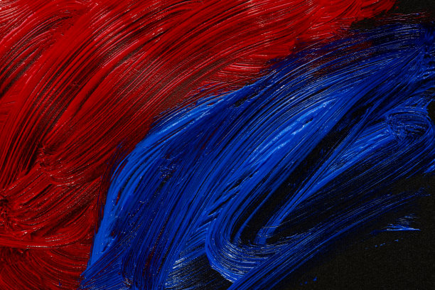 蓝色和红色图片下载