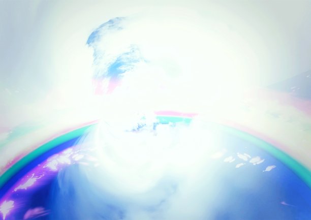 梦幻和抽象的天空3d插图图片下载