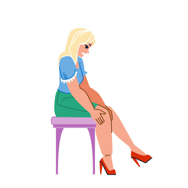 水肿腿载体图片下载