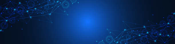 摘要技术背景的全球网络连接和通信与连接点和线的横幅设计或标题图片下载