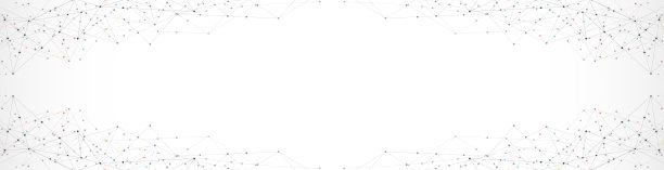 抽象的背景和几何图案与连接的点和线的横幅设计或标题图片下载