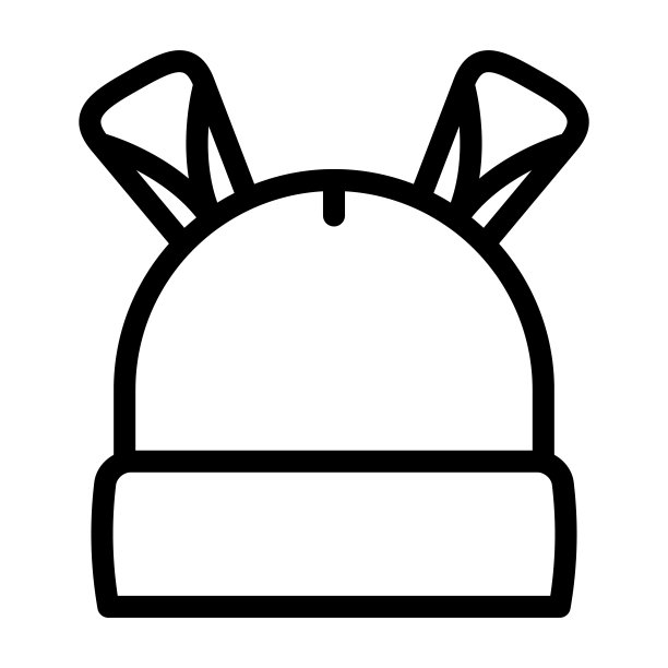 帽子宝宝布线图标矢量插图图片下载