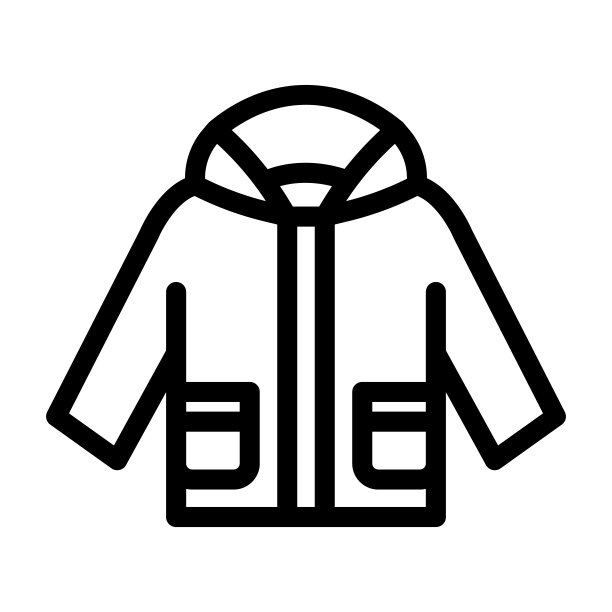 实用夹克男孩婴儿布线图标矢量插图图片下载