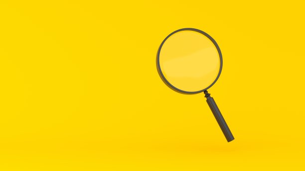 在黄色背景上的3d眼镜的3d渲染图片下载