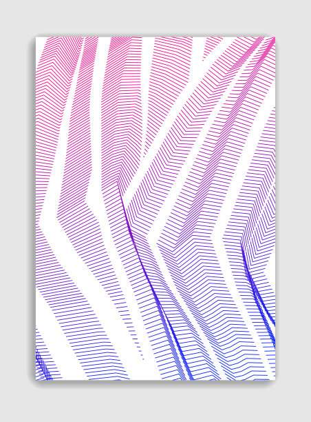 抽象线条艺术矢量极简当代宣传册设计，封面模板，几何半色调渐变。为横幅，标语牌，海报，传单。美观独特，图案质感。图片下载