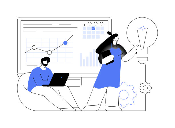 项目启动抽象概念矢量插图。图片下载