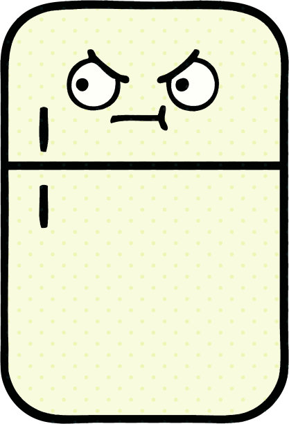 漫画书风格的冰柜漫画图片下载