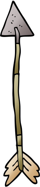 卡通涂鸦老箭头图片下载