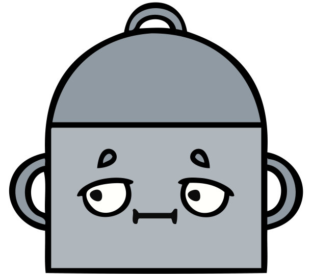 可爱的卡通烹饪锅图片下载