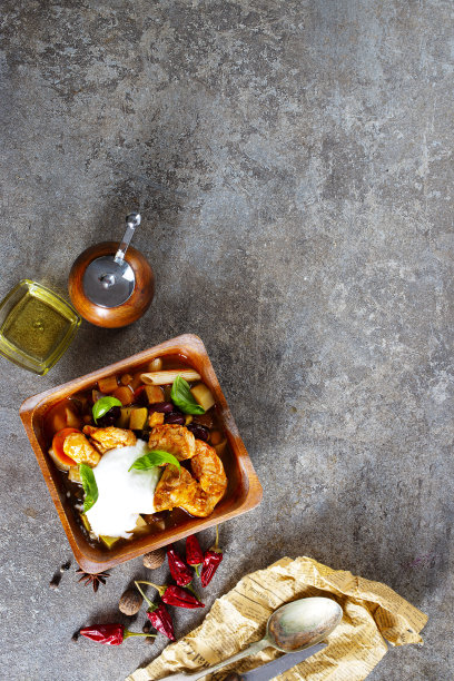 用木碗炒肉配菜图片下载