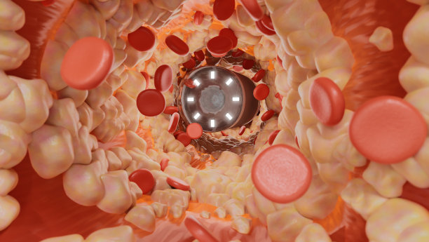 内窥镜相机胶囊医学诊断技术。3 d渲染。图片下载