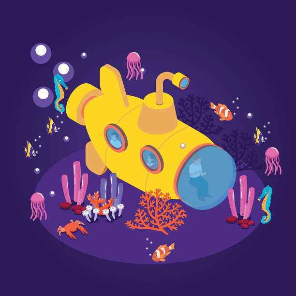 人们在海底等距三维图片下载