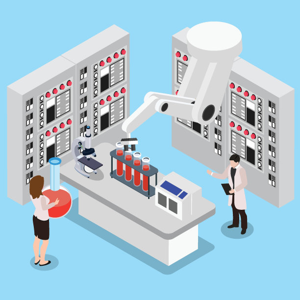 自动化科学实验室等距三维图片下载
