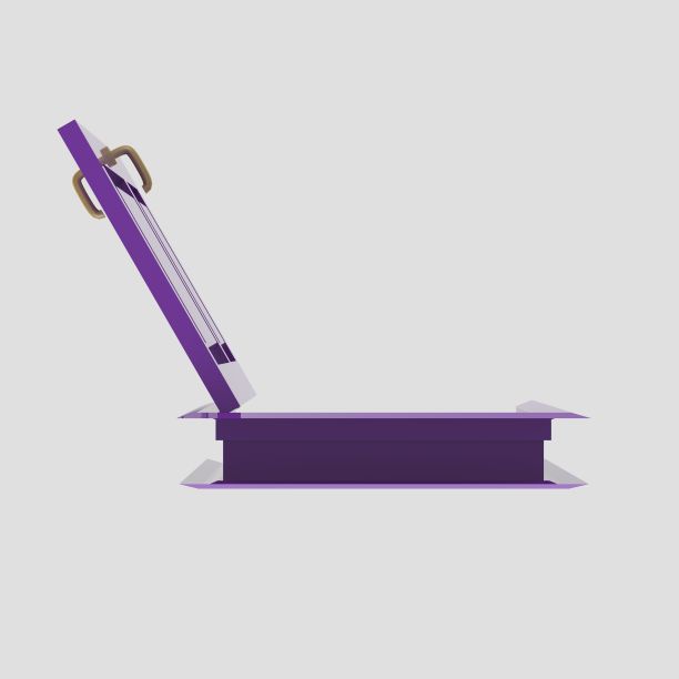 紫色木门内套插图不同开闭隔离白色背景图片下载