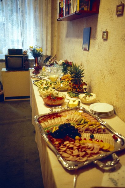 客厅里有派对自助餐图片下载