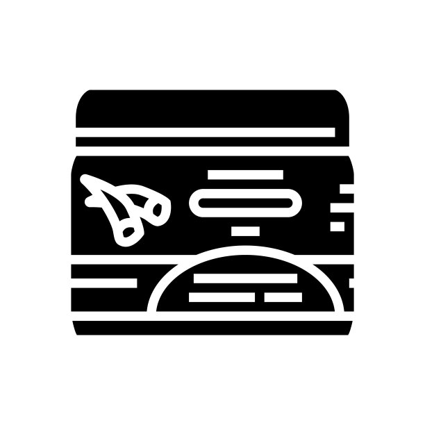 奶油芦荟象形文字图标矢量插图图片下载