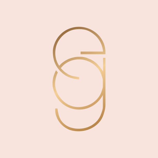 EG字母标志。小写字母e，字母g签名图标奢华风格。交织的字母首字母。图片下载