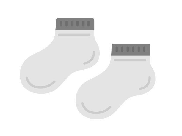 时尚短袜的插图。图片下载