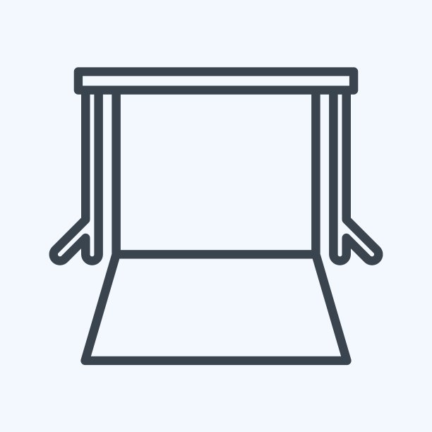 图标背景支持。与摄影符号相关。行风格。设计简单，可编辑。简单的说明图片下载