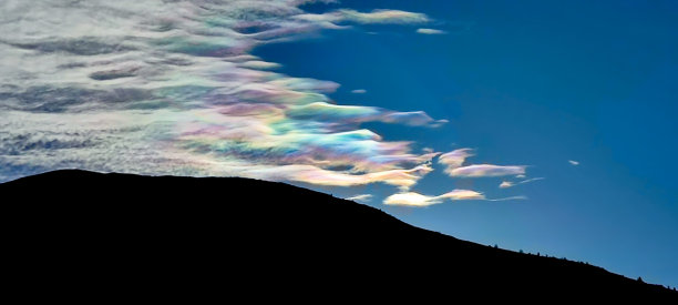 云中五彩缤纷的彩虹图片下载