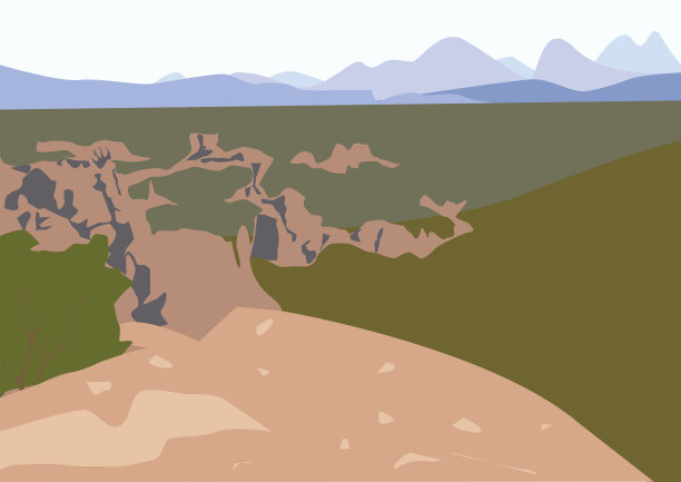 保加利亚山脉的自然绘图图片下载