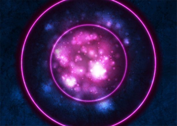 蓝色紫色霓虹灯发光的垃圾抽象背景图片下载