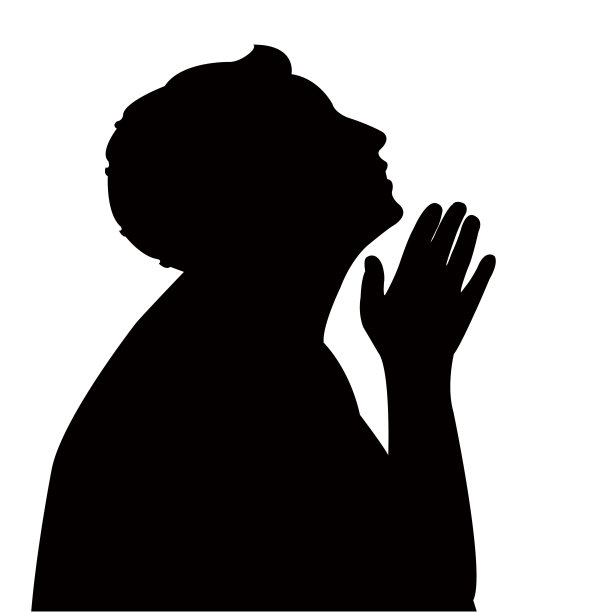 女性头部轮廓矢量图片下载