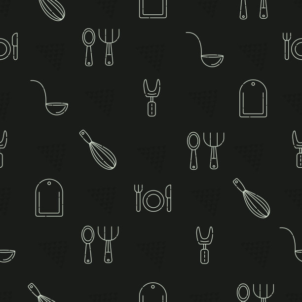 器物，暗色无缝花纹图片下载