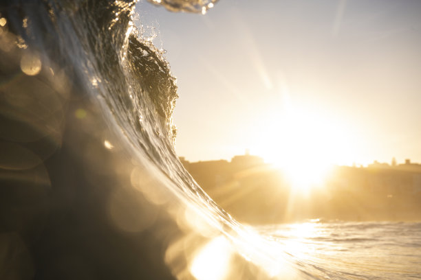 日落时的海浪图片下载