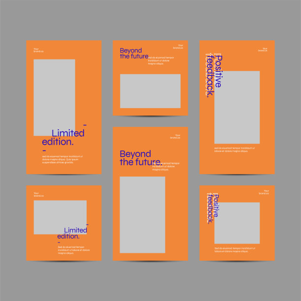 可编辑的社交媒体模板。矢量插图。数字营销推广。图片下载