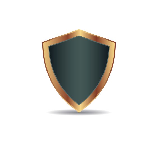 盾牌闪亮的图标矢量设计模板图片下载