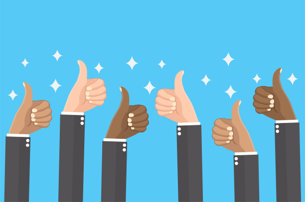 许多商人都竖起大拇指图片下载