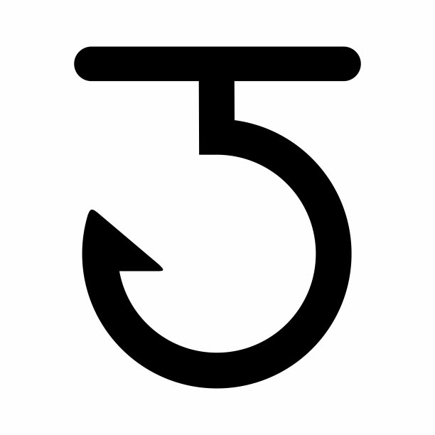 挂钩简单的平面图标矢量插图图片下载