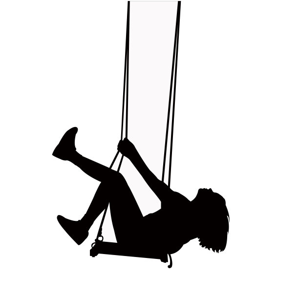 儿童游泳身体轮廓矢量图片下载