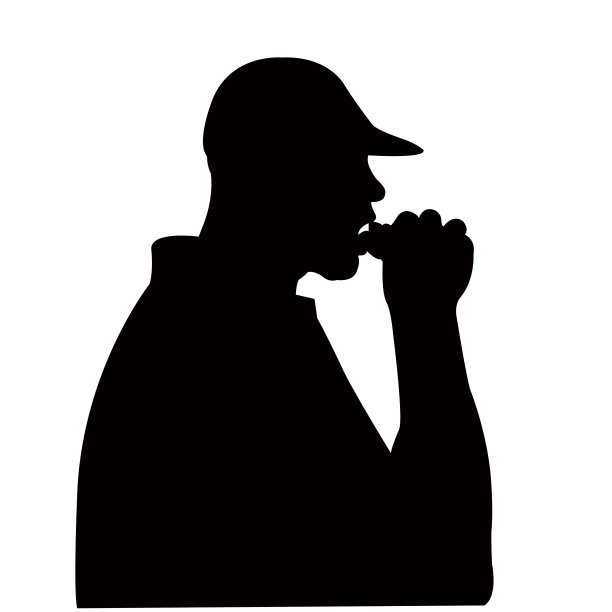 一个人的头部轮廓矢量图片下载