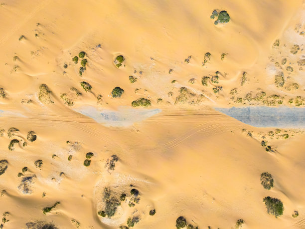 纳米比亚沙漠。鸟瞰沙丘。图片下载