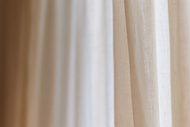 白色窗帘织物图片下载