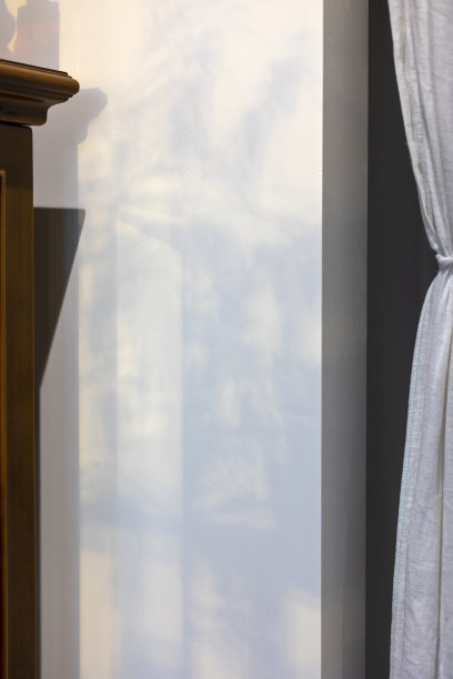 白色窗帘织物图片下载