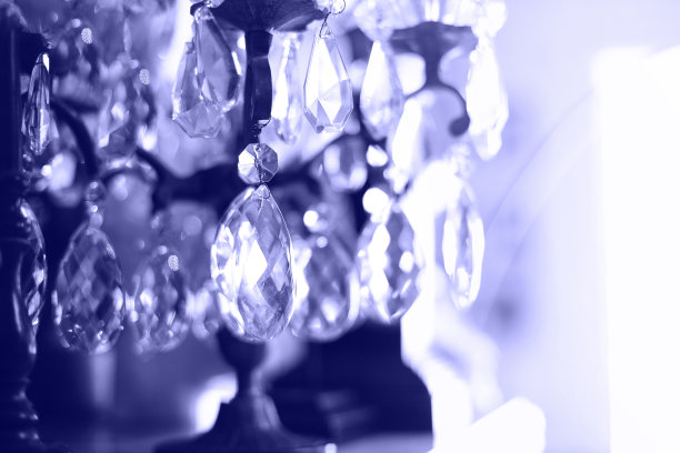 水晶吊灯特写图片下载