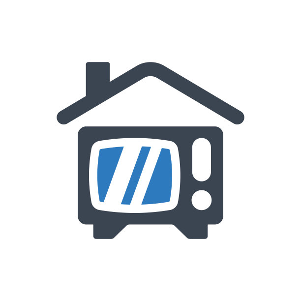 家庭电视图标图片下载
