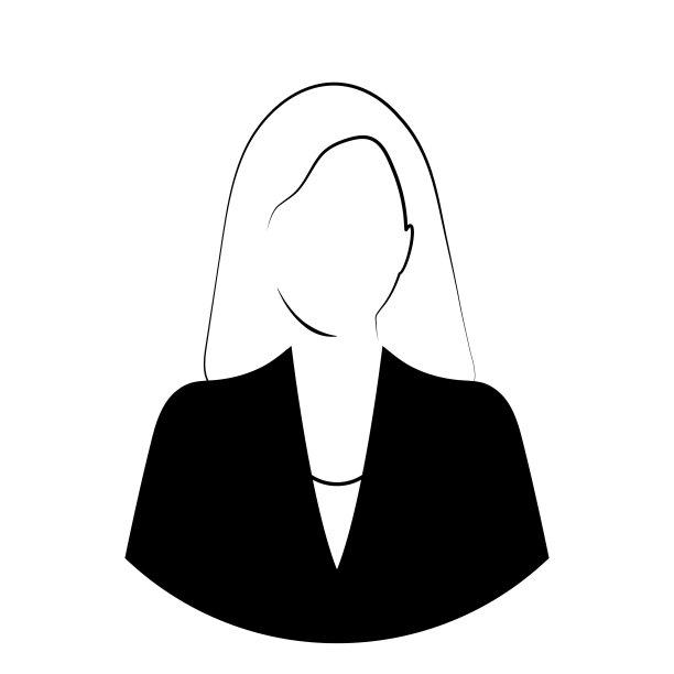 一个长头发的女人，一个商人。用于网站和印刷产品设计的图标图片下载