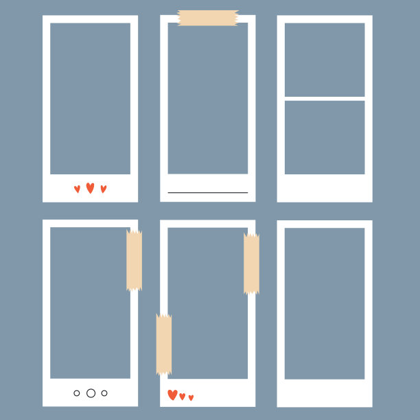 设置垂直极简主义现代相框图片下载