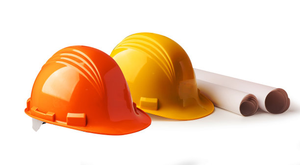 安全帽隔离白底，工程师安全理念。图片下载